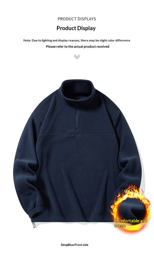 Suéter de Invierno en Lana de Cordero con Forro Polar para Hombre - Image 15