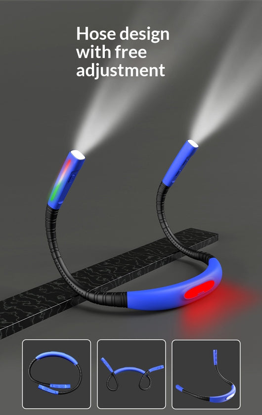 Linterna Frontal de Cuello Recargable para Lectura, Ciclismo y Seguridad Nocturna - Image 13
