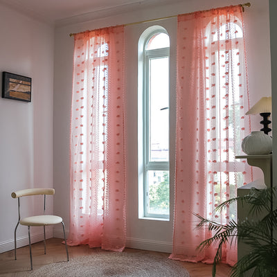 Cortinas Bohemias Texturizadas con Bordado Floral - Image 49