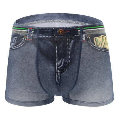 Pantalones Interiores Denim Imitación Hombre 100% Algodón Puro - Image 4