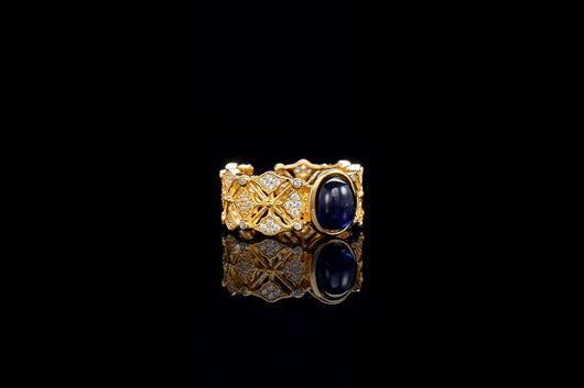 Anillo de Zafiro Chapado en Plata 925 de Lujo - Image 8