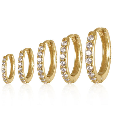 Aretes de Aro Circonita Lujo Ligero para Mujer - Image 20