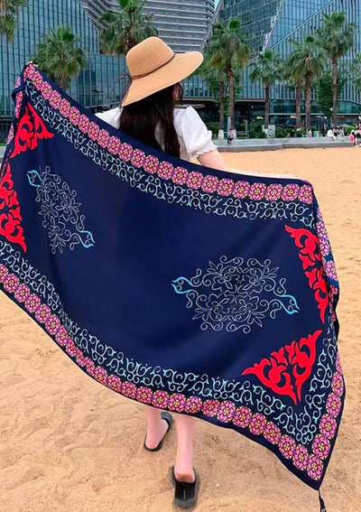 Toalla de Playa Étnica Reversible - Diseño Dual - Image 118