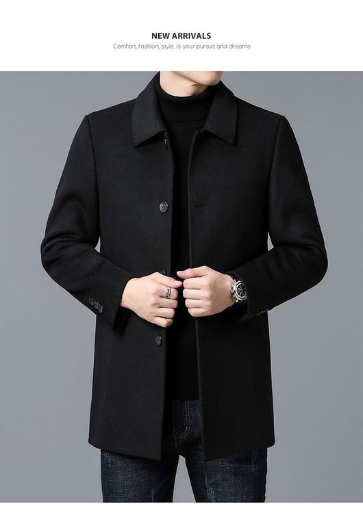 Abrigo de Lana Reversible para Hombre - Uso Todo el Año - Image 11