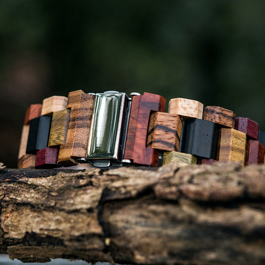 Reloj de Cuarzo para Hombre con Diseño en Madera - Image 3