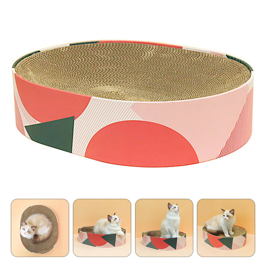 Rascador Ondulado Ovalado para Gatos - Afilador de Garras - Image 14