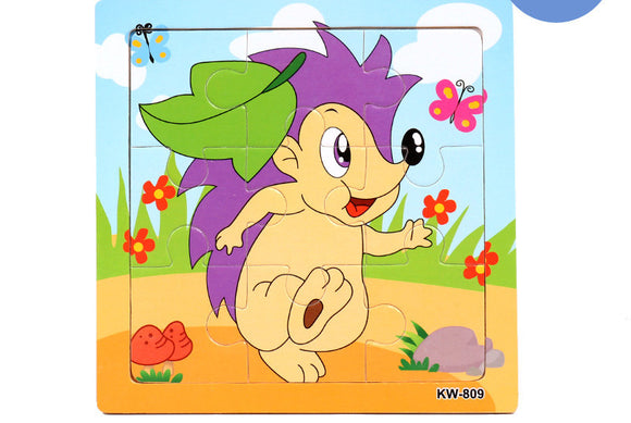 Puzzle de Animales de Madera - Juego Educativo para Niños y Padres