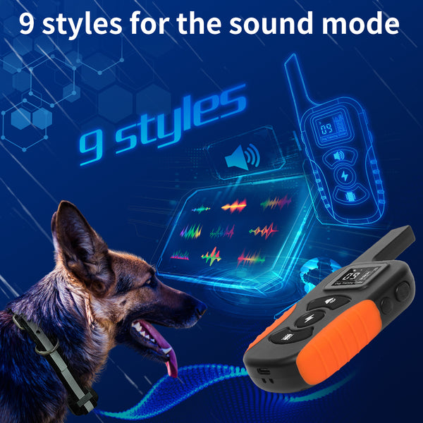 Collar Eléctrico Adiestramiento Perros Recargable Impermeable Control Remoto
