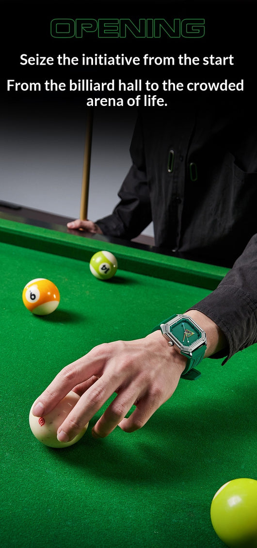 Reloj de Cuarzo Personalizado para Hombre con Diseño Temático de Billar - Image 20