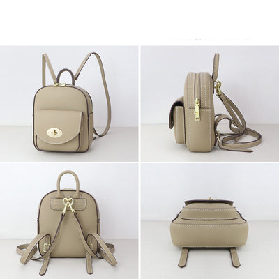 Mochila de Cuero Genuino Artesanal para Mujer - Image 4