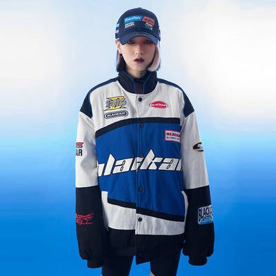 Chaqueta Motociclista Estilo Universitario Hombre - Diseño Minimalista Moderno - Image 11