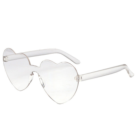 Gafas de Sol Una Pieza Corazón Océano - Diseño Personalidad Femenino - Image 33