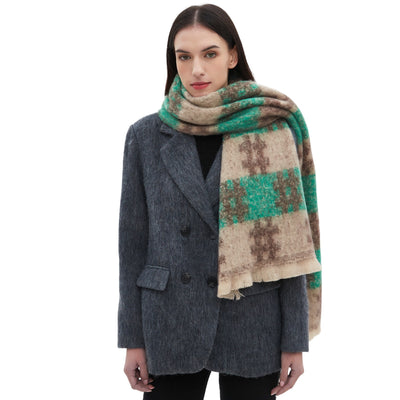 Bufanda Jacquard con Patrón Europeo y Americano - Image 4