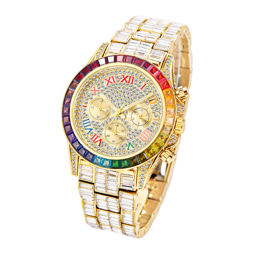 Reloj de Cuarzo Diamante Arcoíris Tres Ojos - Image 7
