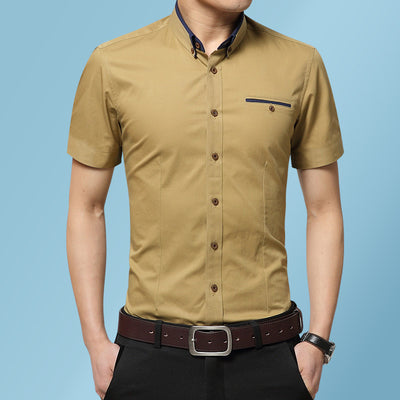Camisa Clásica de Manga Corta para Hombre - Image 4