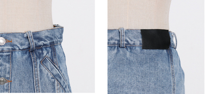 Jeans Talle Alto Monocromático con Paneles - Image 11