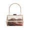 Bolso de Malla Metálica Hueca para Eventos - Cartera Diagonal Elegante