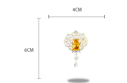 Broche de Circonita Esmeralda Elegante - Image 6
