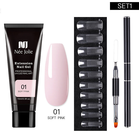 Kit de Adhesivo para Extensiones de Uñas de Larga Duración