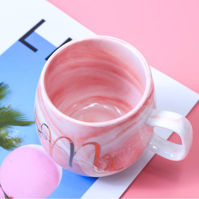 Taza de Cerámica para Parejas con Patrón Mármol - Image 17