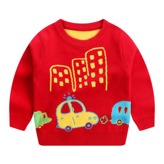 Suéter Infantil Doble Capa para Otoño e Invierno - Image 9