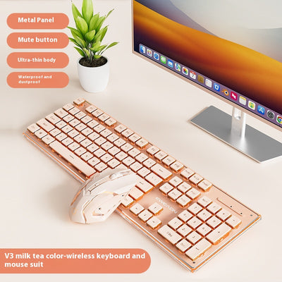 Kit Teclado y Ratón Inalámbrico Mecánico Bluetooth - Diseño Elegante para Oficina - Image 20