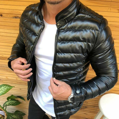 Chaqueta de Cuero Slim Ligera - Estilo Moderno y Versátil - Image 11