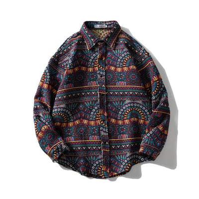 Camisa de Cuadros Retro Manga Larga para Hombre - Image 6
