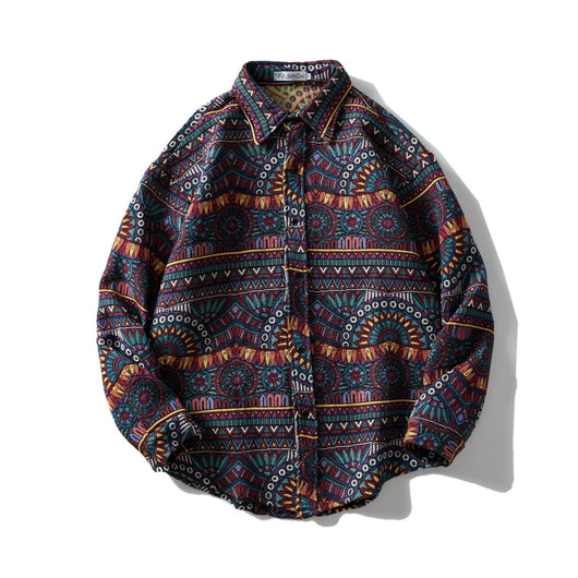 Camisa de Cuadros Retro Manga Larga para Hombre - Image 6