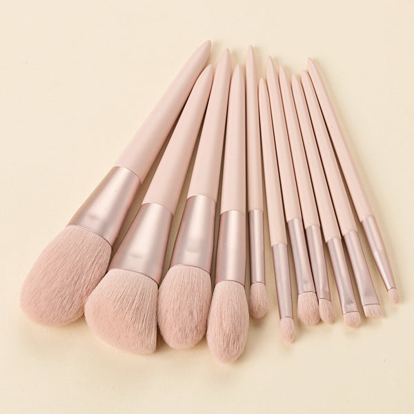Set de 11 Brochas de Maquillaje Profesional Sonrisa Concubina