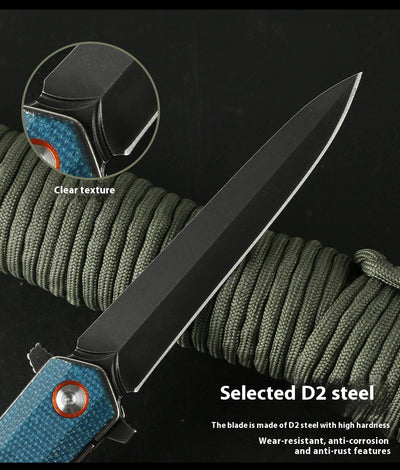Cuchillo Plegable Multifuncional Portátil con Herramientas para Camping y Supervivencia - Image 10