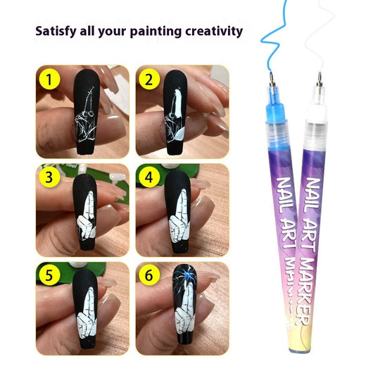 Rotulador de Arte para Uñas 12 Colores - Pintura Acrílica Profesional - Image 10