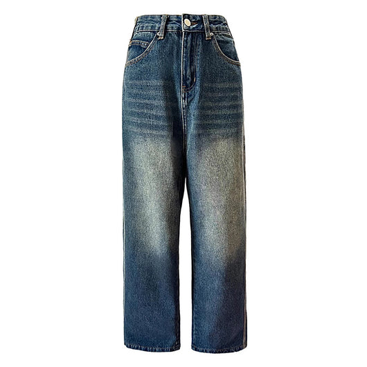 Jeans Rectos Anchos con Rayas Vintage para Mujer - Image 9