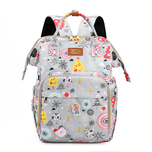 Mochila Maternal Coreana Gran Capacidad con Separador Húmedo-Seco y Bolsa Térmica