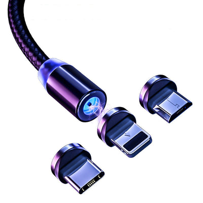 Cable Magnético 3 en 1 Compatible con Apple, Android y USB Tipo-C - Image 6