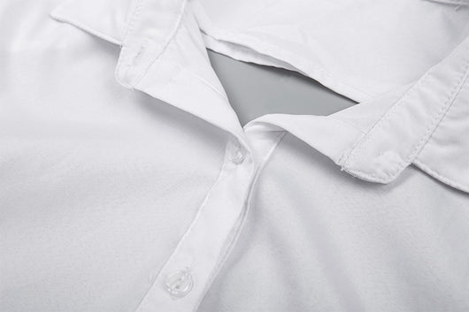 Blusa Crop Slim Abotonada para Mujer - Image 14