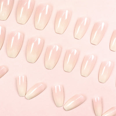 Uñas Postizas Rosa Medianas con Lentejuelas - Diseño Dulce y Elegante - Image 4