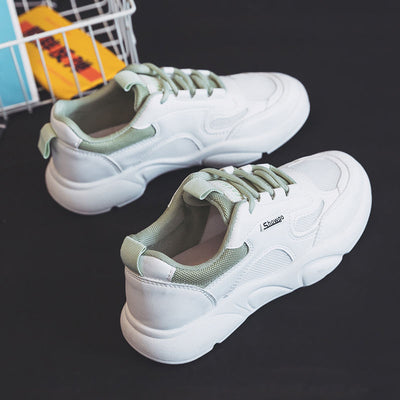 Zapatillas Deportivas Blancas de Malla Coreana - Comodidad Versátil para Diario - Image 9