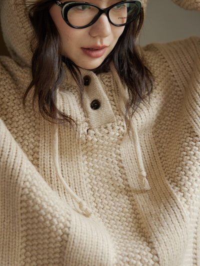 Suéter Tejido con Capucha para Mujer - Colección Otoño Invierno - Image 5
