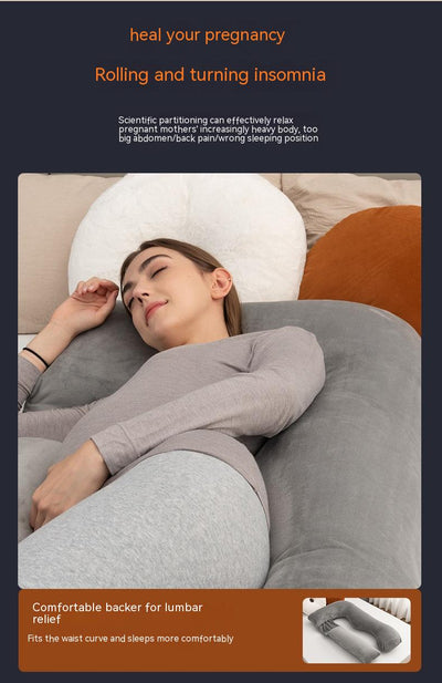 Almohada Multifuncional Embarazo con Soporte Lumbar Desmontable - Image 10