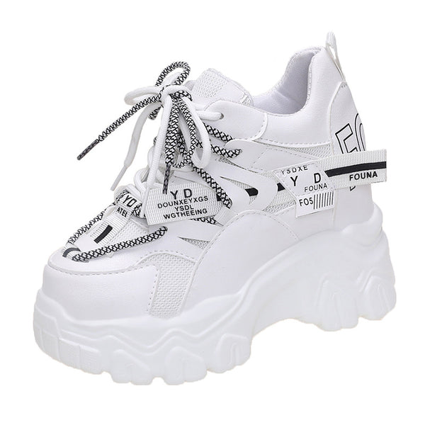 Zapatillas Deportivas Plataforma con Malla Transpirable para Mujer