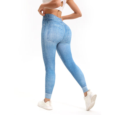 Leggins Deportivos Cintura Alta con Estampado Retro - Yoga y Fitness - Image 3
