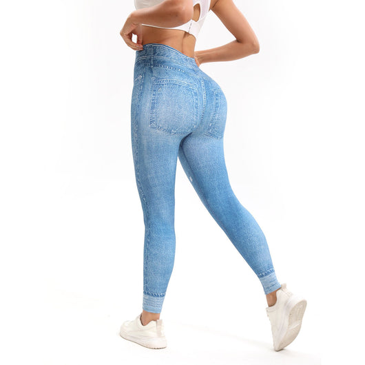 Leggins Deportivos Cintura Alta con Estampado Retro - Yoga y Fitness - Image 3