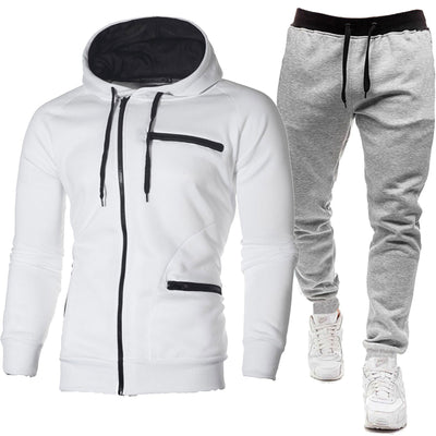 Sudadera con Capucha Jacquard Deportiva para Hombre - Cardigan Fleece Casual - Image 11