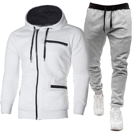 Sudadera con Capucha Jacquard Deportiva para Hombre - Cardigan Fleece Casual - Image 11