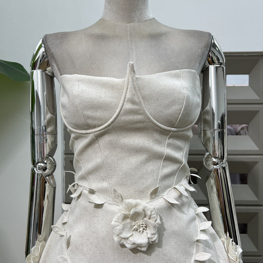 Vestido Corset Floral 3D Artesanal con Cintura Ajustable - Image 17