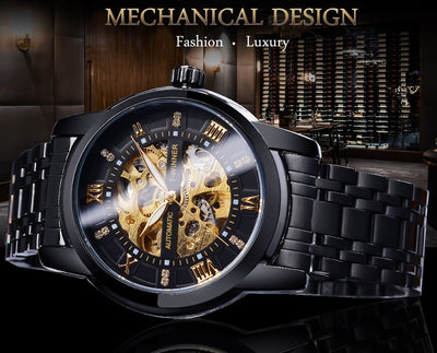 Reloj Mecánico Impermeable con Diseño Calado para Hombre - Image 54