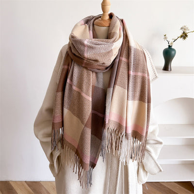 Bufanda Unisex Otoño Invierno con Borlas - Versátil para Cualquier Estilo - Image 14