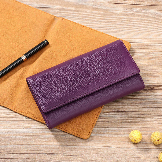 Cartera Larga de Cuero Genuino para Mujer - Diseño Europeo Premium - Image 4