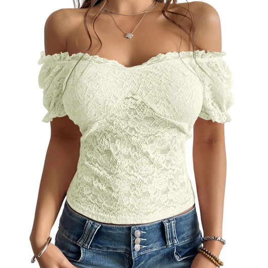 Blusa Encaje Hombros Descubiertos con Recortes Atrevidos - Image 10